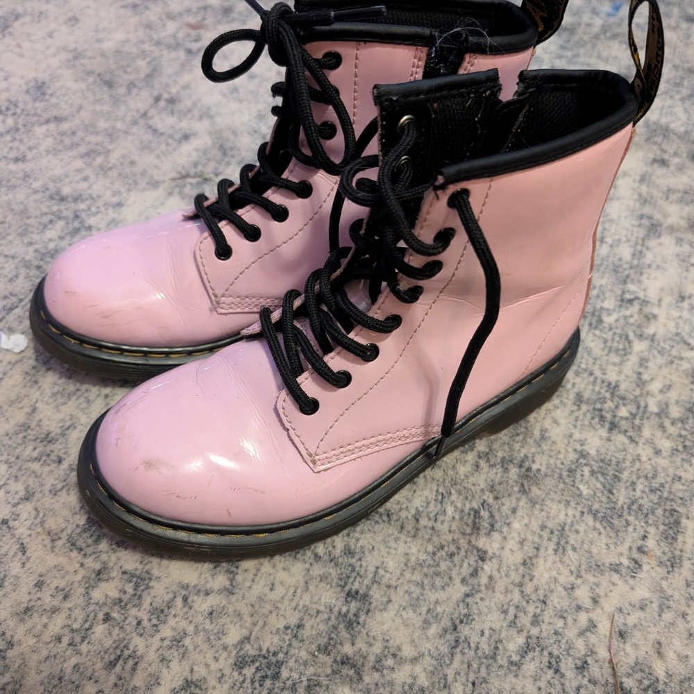 Dr. Martens Pink Combat Boots
